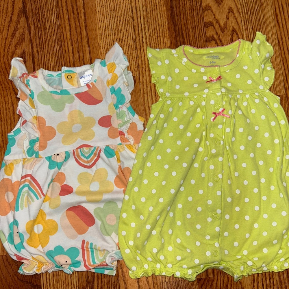 Simple Kids One Pieces - Multicolor and Green